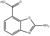 2-氨基苯并噻唑-7-甲酸 结构式
