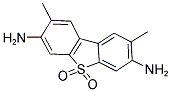 3,7-二氨基-2,8-二甲基二苯并噻吩砜(含2,6-二甲基异构体) 结构式