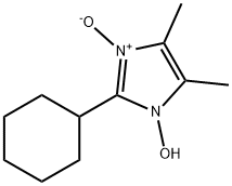1H-Imidazole, 2-cyclohexyl-1-hydroxy-4,5-dimethyl-, 3-oxide (9CI) 结构式