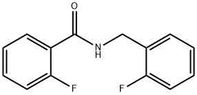 2-氟-N-(2-氟苄基)苯甲酰胺 结构式