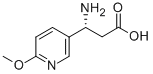 R-3-氨基-3-(6-甲氧基-3-吡啶基)丙酸 结构式