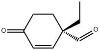 2-Cyclohexene-1-carboxaldehyde, 1-ethyl-4-oxo-, (1S)- (9CI) 结构式