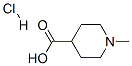 1-甲基哌啶-4-羧酸 盐酸盐 结构式