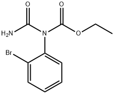 2-(o-Bromophenyl)allophanic acid ethyl ester 结构式