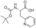 Boc-3-(2-吡啶基)-L-丙氨酸 结构式