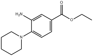 Ethyl 3-aMino-4-(piperidin-1-yl)benzoate 结构式