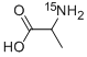 DL-丙氨酸-15N 结构式