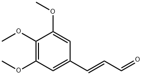 (2E)-3-(3,4,5-三甲氧基苯基)丙烯醛 结构式