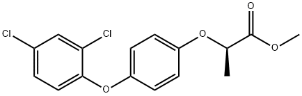 (2R)-2-[4-(2,4-二氯苯氧基)苯氧基]丙酸甲酯 结构式