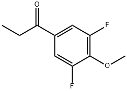 1-(3,5-二氟-4-甲氧基苯基)丙烷-1-酮 结构式