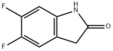 5,6-二氟二氢吲哚-2-酮 结构式