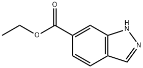 1H-吲唑-6-羧酸乙酯 结构式