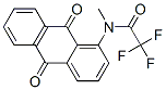 N-[(9,10-Dihydro-9,10-dioxoanthracen)-1-yl]-2,2,2-trifluoro-N-methylacetamide 结构式