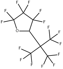 2,2,3,3,4,4-Hexafluorotetrahydro-5-[2,2,2-trifluoro-1,1-bis(trifluoromethyl)ethyl]furan 结构式