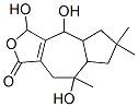 4,4a,5,6,7,7a,8,9-Octahydro-3,4,8-trihydroxy-6,6,8-trimethylazuleno[5,6-c]furan-1(3H)-one 结构式