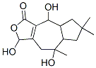 4,4a,5,6,7,7a,8,9-Octahydro-1,4,8-trihydroxy-6,6,8-trimethylazuleno[5,6-c]furan-3(1H)-one 结构式