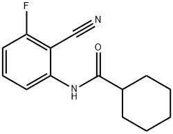 Cyclohexanecarboxamide, N-(2-cyano-3-fluorophenyl)- (9CI) 结构式