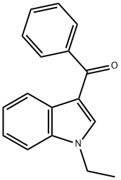 (1-乙基-1H-吲哚-3-基)苯基甲酮 结构式