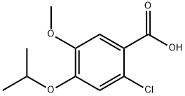 2-氯-4-异丙氧基-5-甲氧基苯甲酸 结构式