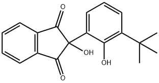 1,3-Indandione, 2-(3-tert-butyl-2-hydroxyphenyl)-2-hydroxy- 结构式