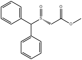 R-二苯甲亚硫酰基乙酸甲酯 结构式