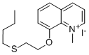 Quinolinium, 8-(2-(butylthio)ethoxy)-1-methyl-, iodide 结构式