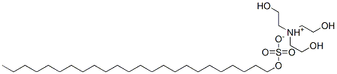 tris(2-hydroxyethyl)ammonium tetracosyl sulphate 结构式