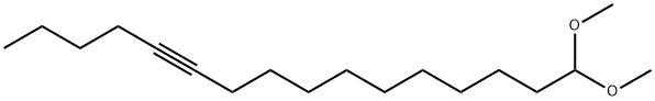 16,16-Dimethoxy-5-hexadecyne 结构式