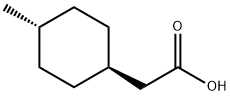 2-((1R,4R)-4-甲基环己基)乙酸 结构式