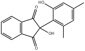 2-Hydroxy-2-(6-hydroxy-2,4-xylyl)-1,3-indandione 结构式