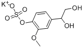 4-羟基-3-甲氧基苯基乙二醇-4-硫酸钾盐 结构式