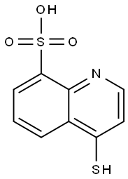 8-Quinolinesulfonic  acid,  4-mercapto- 结构式
