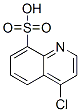 8-Quinolinesulfonic  acid,  4-chloro- 结构式