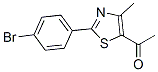 1-[2-(4-Bromophenyl)-4-methyl-5-thiazolyl]ethanone 结构式