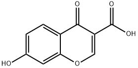7-羟基-4-氧代-4H-色烯-3-羧酸 结构式