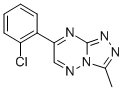 1,2,4-Triazolo(4,3-b)(1,2,4)triazine, 7-(2-chlorophenyl)-3-methyl- 结构式