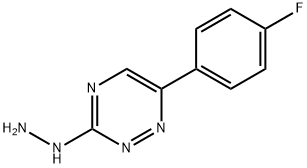 1-(6-(4-FLUOROPHENYL)-1,2,4-TRIAZIN-3-YL)HYDRAZINE 结构式