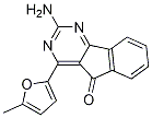 2-氨基-4-(5-甲基呋喃-2-基)-5H-茚并[1,2-D]嘧啶-5-酮 结构式