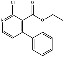 2-氯-4-苯基-3-吡啶羧酸乙酯 结构式