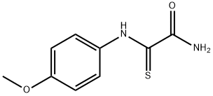 2-(4-甲氧基苯基氨基)-2-硫氧代乙酰胺 结构式