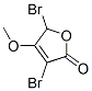 3,5-Dibromo-4-methoxy-2(5H)-furanone 结构式