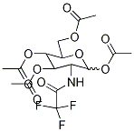 1,3,4,6-Tetra-O-acetyl-2-deoxy-2-trifluoracetamido-D-glucose 结构式