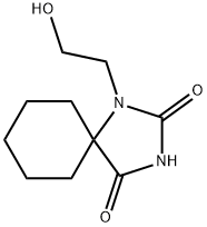 1-(2-Hydroxyethyl)-1,3-diazaspiro[4.5]decane-2,4-dione 结构式