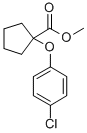 1-(p-Chlorophenoxy)cyclopentanecarboxylic acid, methyl ester 结构式