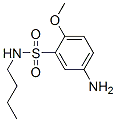 5-amino-N-butyl-2-methoxybenzenesulphonamide  结构式