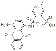 4-[[(4-amino-9,10-dihydro-9,10-dioxo-1-anthryl)amino]sulphonyl]toluene-3-sulphonic acid 结构式