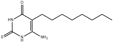 6-amino-2,3-dihydro-5-octyl-2-thioxo-1H-pyrimidin-4-one 结构式