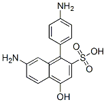 7-amino-(4-aminophenyl)-4-hydroxynaphthalene-2-sulphonic acid 结构式