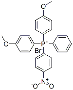 bis(4-methoxyphenyl)(4-nitrophenyl)phenylphosphonium bromide 结构式
