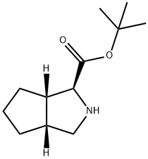 (1S,3AR,6AS)-八氢环戊烯并[C]吡咯-1-羧酸叔丁酯 结构式